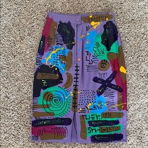 Genuine Leather vintage Chia Skirt